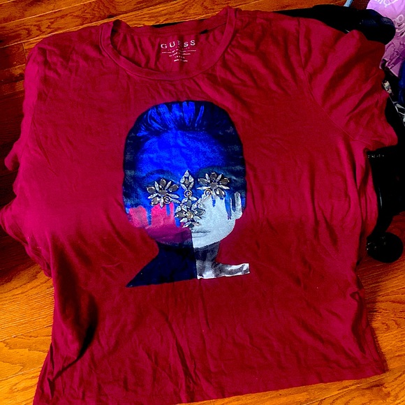 G by Guess Tops - Guess purple Tshirt L